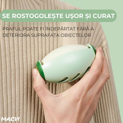 Set 2 role scame reutilizabile Macvi®, lavabile, super adezive, mini, portabile, ideale pentru haine, par de animale si calatorii