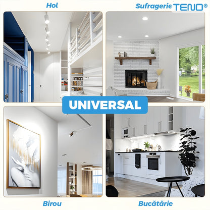 Bec LED GU10 Teno®, durata de viata de 20.000 de ore, temperatura culoare 6400K, 5W, 450 lm, tensiune alimentare 220-240V, alb rece