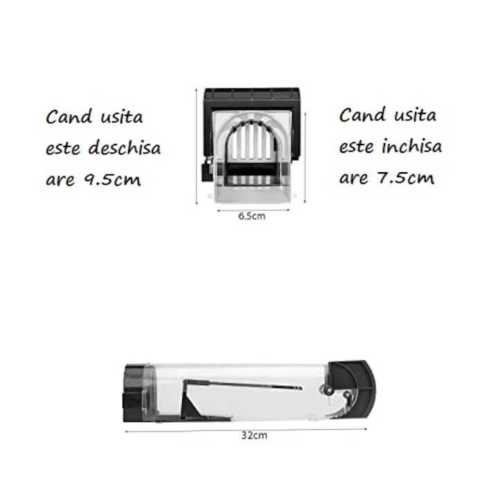 Capcana pentru Soareci si Sobolani Teno®, tip tunel, cursa inteligenta, interior/exterior, negru