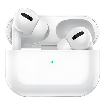 Casti wireless Air Pro 3 Macvi®, compatibile Android/iPhone, HD audio/ voce, dual HD true stereo, performanta, confort, cutie de incarcare portabila, autonomie 24 h, control tactil inteligent, Alb