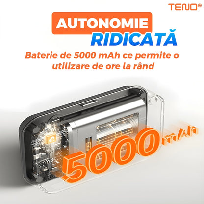 Aparat de Masaj 3 in 1 pentru Genunchi Teno®, 5 incalziri, 3 masaje, pentru cot si umar, ameliorarea durerilor, usor de utilizat, reincarcabil, gri