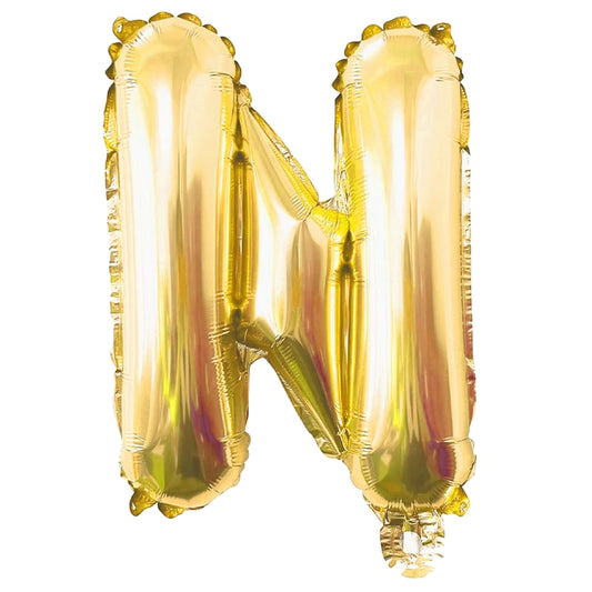 Balon in Forma de Litera N Teno®, metalizat, pentru Petreceri/Aniversari/Evenimente, rezistent, folie, gold, 40 cm