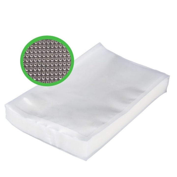 Set pungi vidat Macvi® 20x30 cm, 50 bucati, rezistente, pentru sous-vide si depozitare