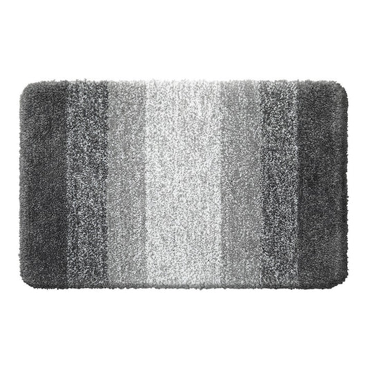 Covoras de baie Macvi® gri, super absorbant, antiderapant, spate aderent, moale si placut la atingere, usor de spalat