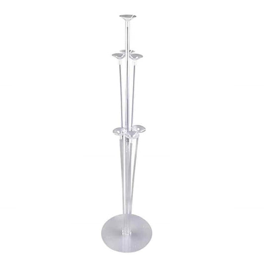 Suport transparent baloane Macvi®, 7 baloane, 3 niveluri, decor petrecere, nunta, botez, aniversare, centru masa