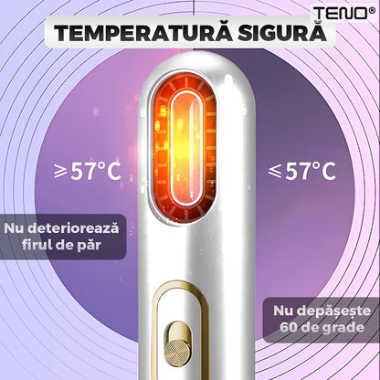 Uscator Profesional de Par 3 in 1 Teno®, aparat multifunctional coafare si uscare, 3 accesorii incluse, 1200W, alb