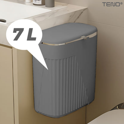 Cos de Gunoi Suspendat Teno, design modern, 7 L, gri