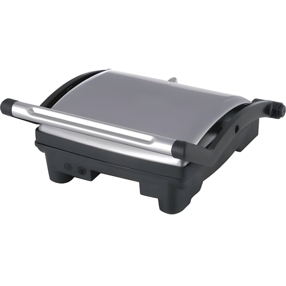 Sandwich-maker 3in1 Macvi®, grill/presa panini, 1800W, Negru/Argintiu
