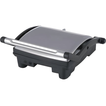 Sandwich-maker 3in1 Macvi®, grill/presa panini, 1800W, Negru/Argintiu