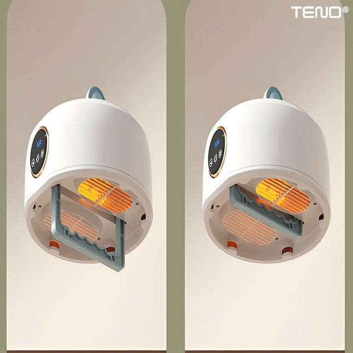 Uscator Electric Teno®, pentru rufe, sterilizare UV, capacitate 10 kg, timer 1-4 ore, 600 W, 14.3 x 21.5 x 22.1 cm, alb
