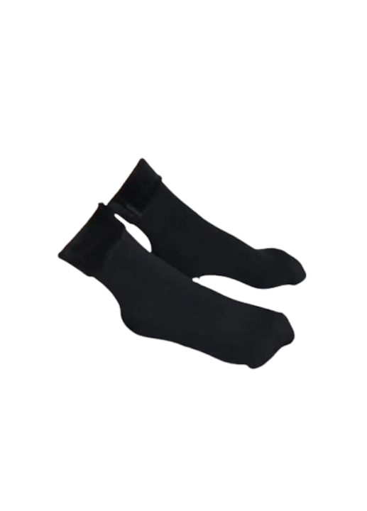 Set sosete termice Macvi, unisex, 2 perechi, negre, 80% poliester, 20% elastan, marime universala