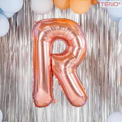 Balon in Forma de Litera R Teno®, metalizat, pentru Petreceri/Aniversari/Evenimente, rezistent, folie, rose gold, 40 cm