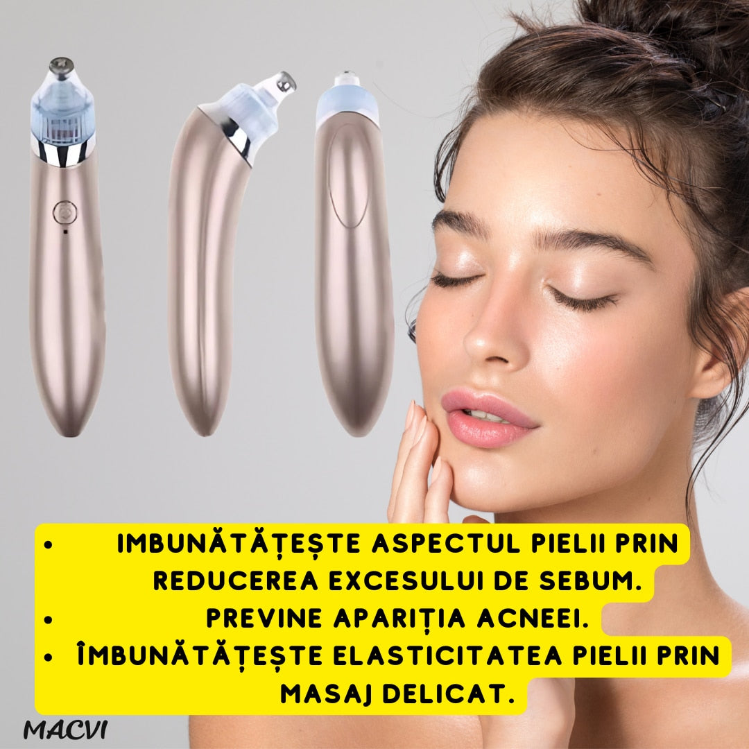 Aparat Vacuum Presure Cleaner Macvi® pentru Curatarea Tenului, Puncte Negre si Grasime