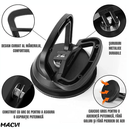 Ventuza puternica Macvi® pentru indepartarea indoiturilor auto, caroserii mari, diametru 12 cm