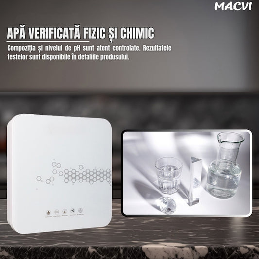 Filtru apa ultrafiltrare Macvi® 5 etape + alcalinizare, precizie 0, 01 µm, baterie 3 cai, robinet 360°, sub chiuveta