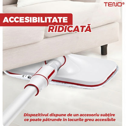 Aparat de Curat cu Abur Teno®, incalzire imediata, capacitate mare, presiune ridicata, temperatura 100-140°, accesorii incluse, alb/rosu