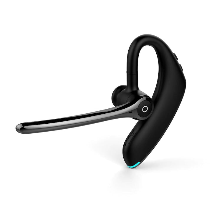 Casti Bluetooth tip banda Macvi®, Bluetooth 5.0, reducere zgomot, microfon, autonomie 140H, wireless, negre