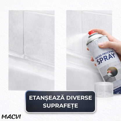 Spray Etansare Macvi® 450ml Hidroizolatie Rapida, Impermeabilizare Crapaturi, Protectie de Lunga Durata, Transparent