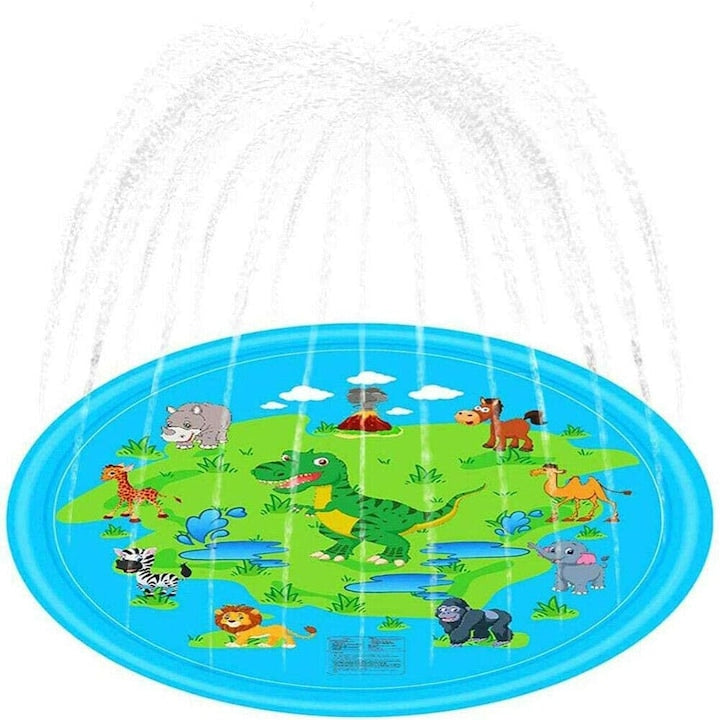 Piscina cu stropitoare, MACVI SummerFun X2, 170 cm, Albastru, pentru copii