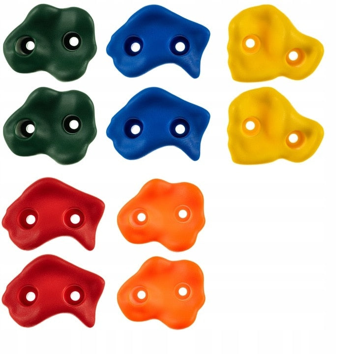 Set Pietre Catarat Macvi® 10 Bucati pentru Perete Escalada Copii Interior Exterior Multicolor