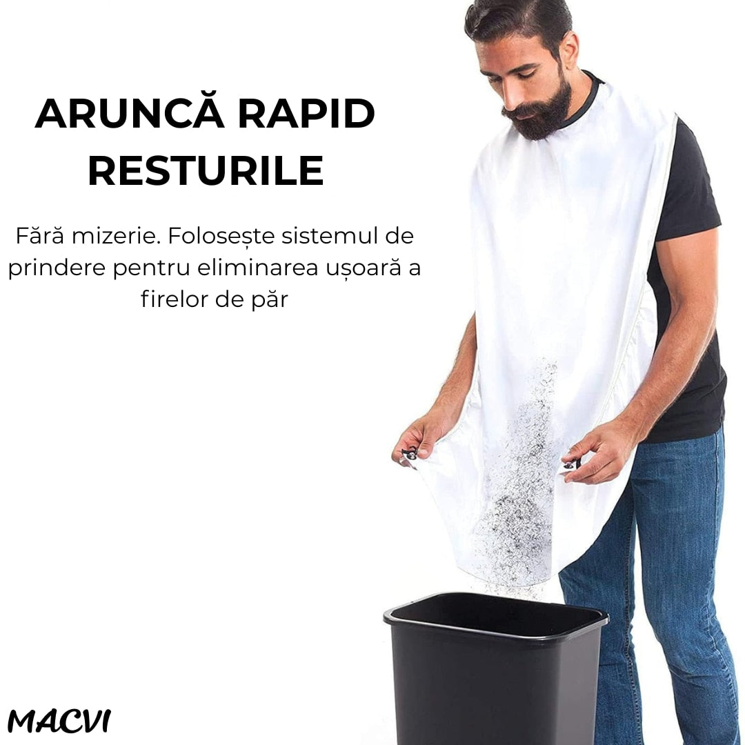 Pelerina tuns Macvi, impermeabila, cu ventuze, alb, 100x70cm