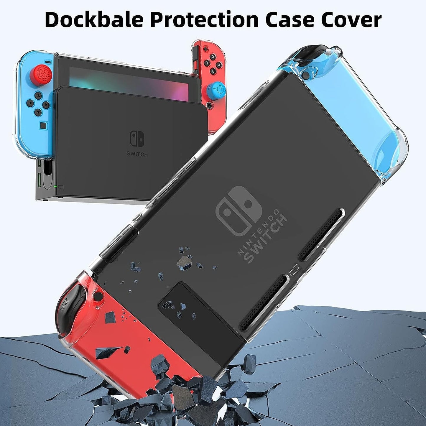 Husa de transport Macvi® pentru consola Nintendo Switch / Switch OLED, protectie completa, design compact, negru
