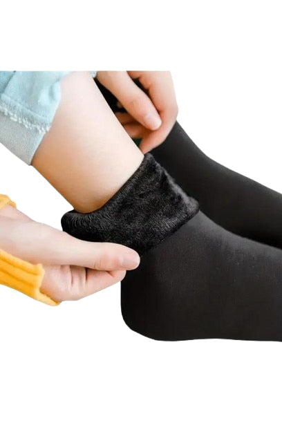 Set sosete termice Macvi, unisex, 2 perechi, negre, 80% poliester, 20% elastan, marime universala