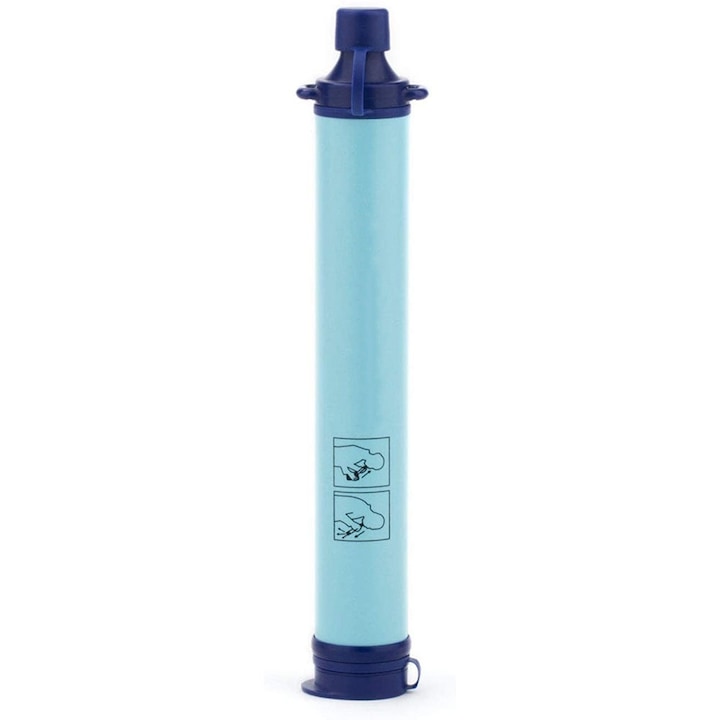 Purificator Apa Portabil Macvi® 800 ml 30 min Filtru 2000 L Camping Drumetii Albastru