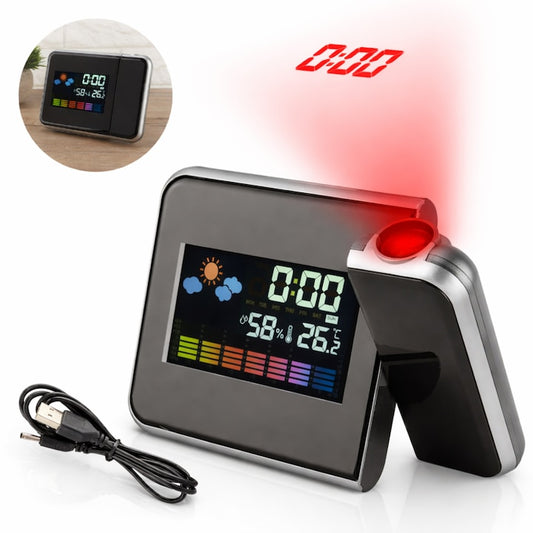 Ceas cu Calendar Macvi®, Alarma si Proiector Tip LED DS-8190