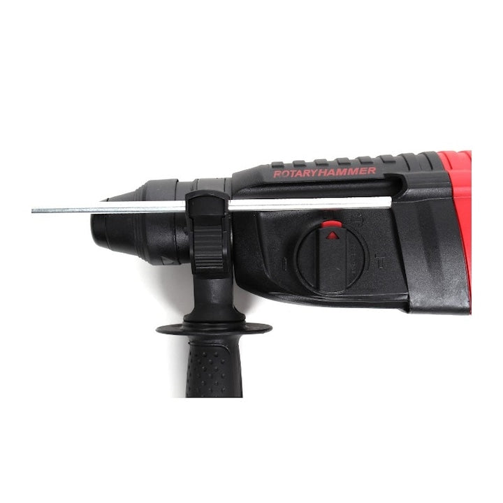 Rotopercutor Macvi 2650W SDS Plus, 3 moduri, 1300 RPM, pentru beton, lemn, zidarie, kit burghie si dalta