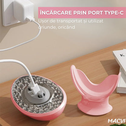 Dispozitiv volum buze MACVI, LED rosu 24 lumini, compact 8.5 cm, incarcare Type C