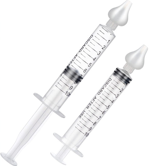 Set 2 Bucati Irigator / Dus Nazal Teno®, dispozitiv curatare sinusuri si decongestie nazala, cap din silicon, 10ml, transparent