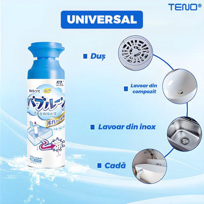 Solutie Desfundat Tevi Teno®, universala, pentru chiuveta/cada/scurgeri, actiune rapida, efect instant, usor de utilizat, 500 ml