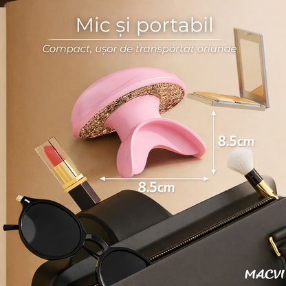 Dispozitiv volum buze MACVI, LED rosu 24 lumini, compact 8.5 cm, incarcare Type C
