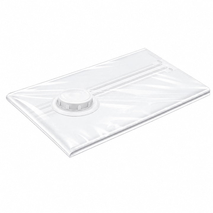 Sac de Vidat Teno®, pentru imbracaminte, pilote, perne, rezistent, valva tripla, materiale calitative, protectie waterproof, reutilizabil, vidare prin vacuum, 50 x 70 cm, alb