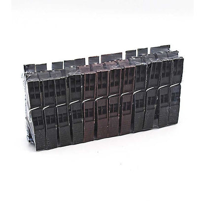 Carlige rufe Macvi® set 24 buc clesti plastic negri rezistenti pentru uscator balcon sfoara haine prindere puternica