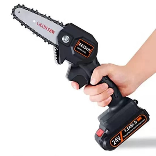 Mini fierastrau electric Macvi cu acumulator 24V, 4 inch, pentru taiere lemn, greutate 0, 7 kg
