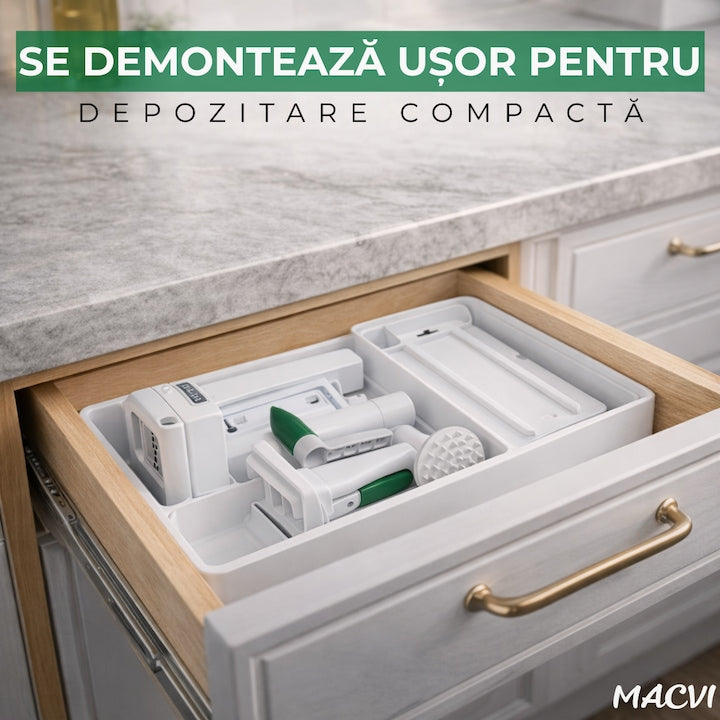 Razatoare Multifunctionala Macvi® din Plastic si Metal cu Lame din Otel Inoxidabil, Pentru Legume, Fructe si Branza