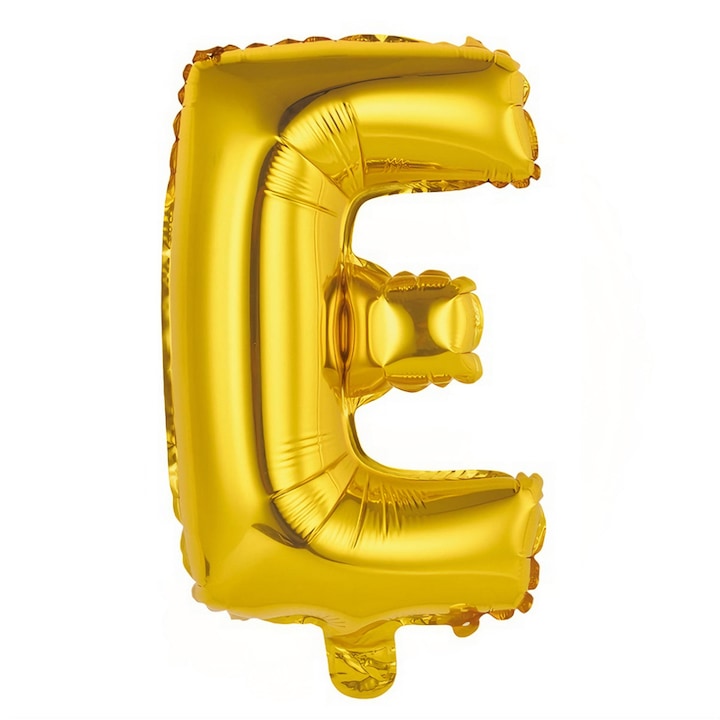 Balon in Forma de Litera E Teno®, metalizat, pentru Petreceri/Aniversari/Evenimente, rezistent, folie, gold, 40 cm