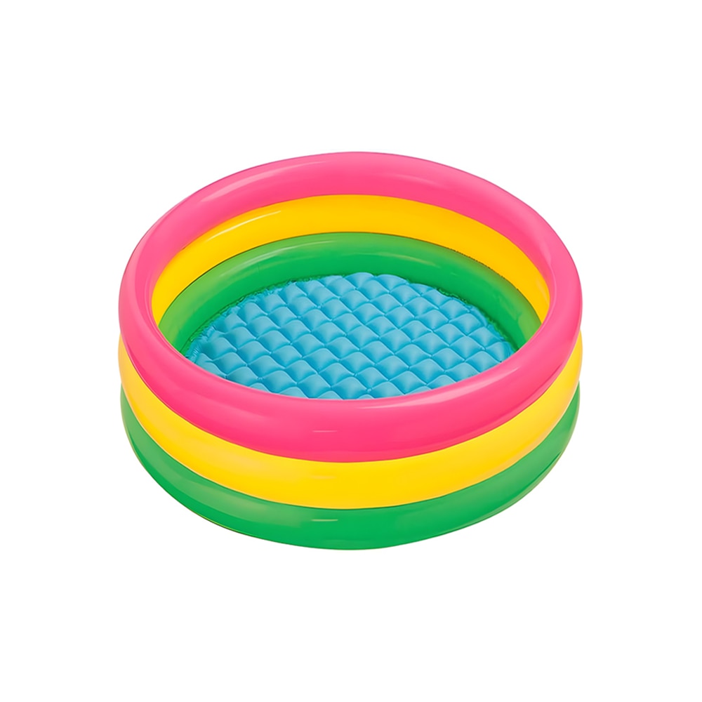 Piscina Gonflabila Pentru Copii Teno®, sunset glow, rezistenta, sigura pentru cel mic, uz interior/exterior, 61 x 22 cm, multicolor