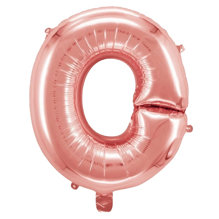 Balon in Forma de Litera O Teno®, metalizat, pentru Petreceri/Aniversari/Evenimente, rezistent, folie, rose gold, 40 cm