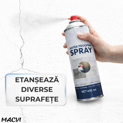 Spray Etansare Macvi® 450ml Hidroizolatie Rapida, Impermeabilizare Crapaturi, Protectie de Lunga Durata, Alb