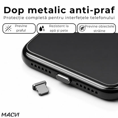 Kit igienizare telefon Macvi®, 13 piese, curatare port incarcare, difuzor, accesorii electronice, universal, intretinere smartphone