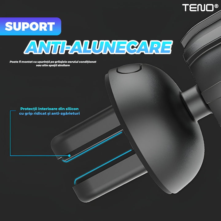 Modulator Auto FM Teno, Bluetooth 5.0, Functie Dubla Incarcare, Afisaj LED, Negru