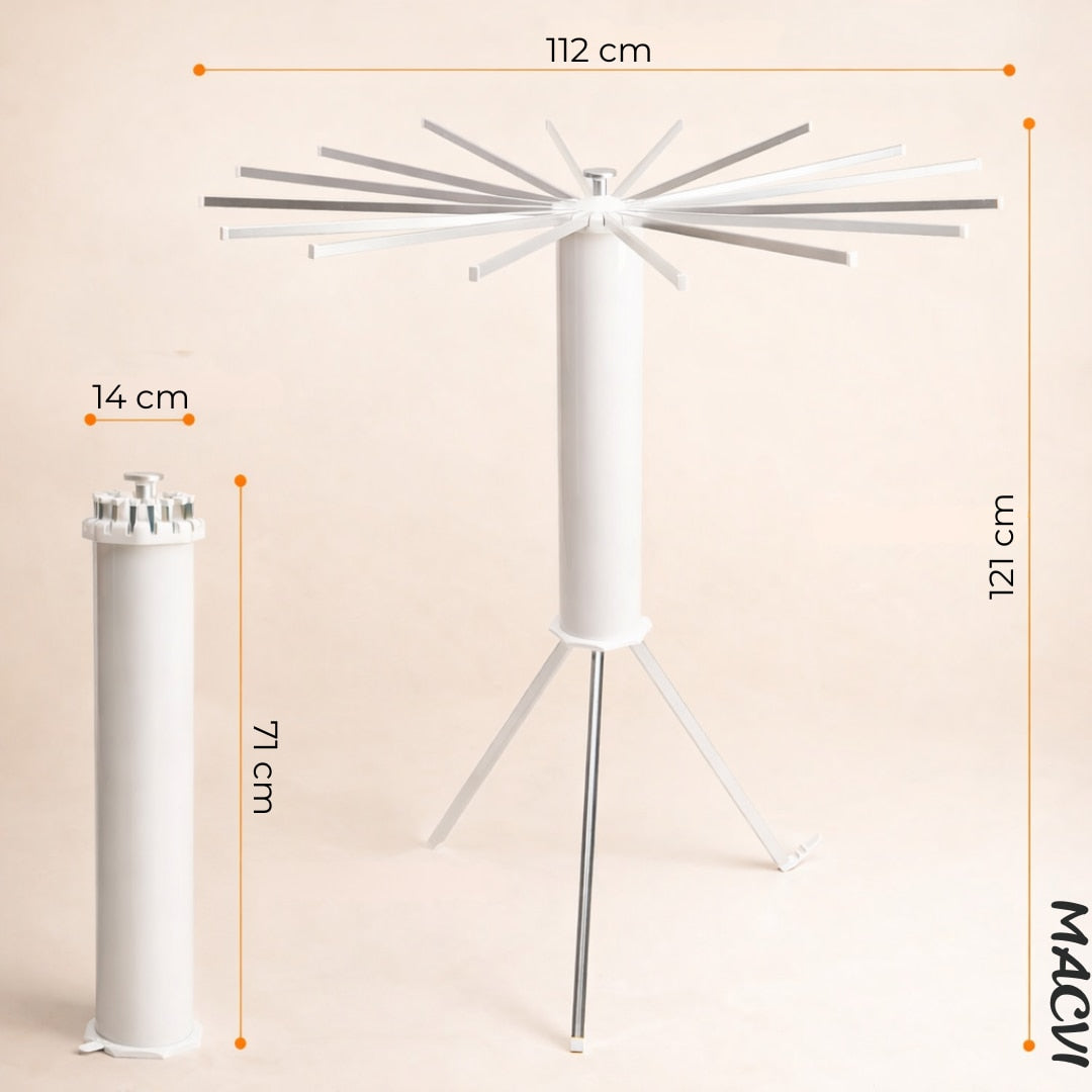 Uscator Rufe Macvi® Caracatita cu 1 Nivel Design Pliabil, Picioare Stabile, Ideal pentru Uscare Rapida in Spatii Mici, Aluminiu