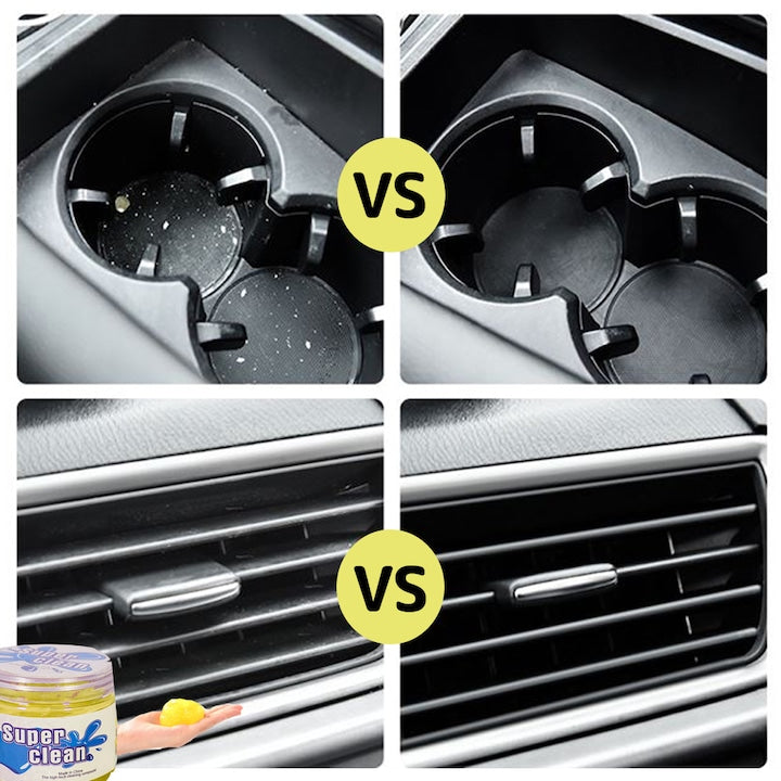 Slime pentru Curatat Spatii Greu Accesibile Teno®, Super Clean, interior auto, tastatura, uz casnic, galben