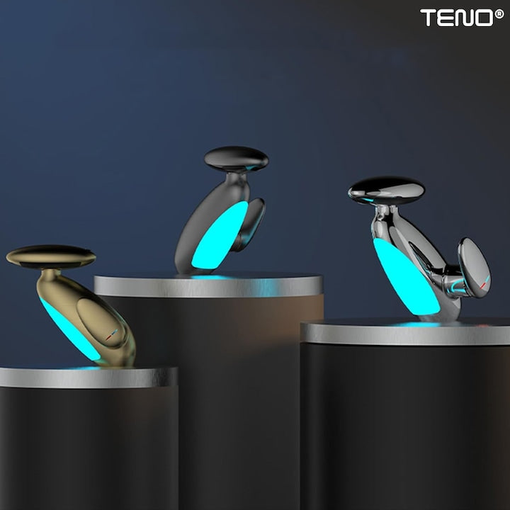 Baterie chiuveta Teno, cap retractabil, iluminare LED, crom/gri