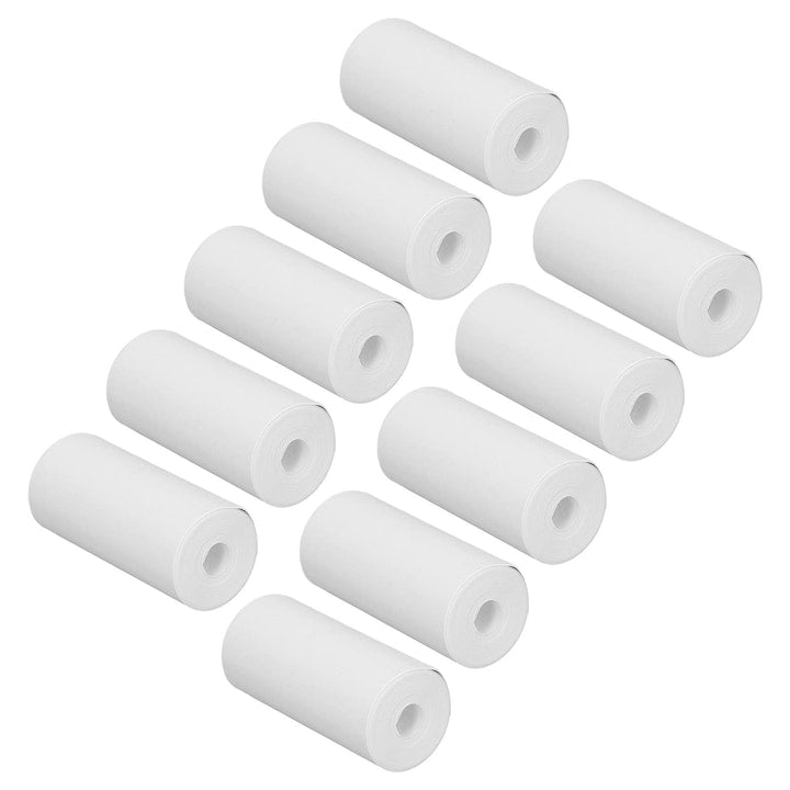 Set 10 Role Hartie Termica 57x25 mm Alba pentru Imprimante POS