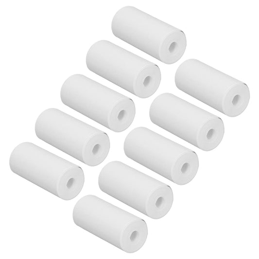 Set 10 Role Hartie Termica 57x25 mm Alba pentru Imprimante POS