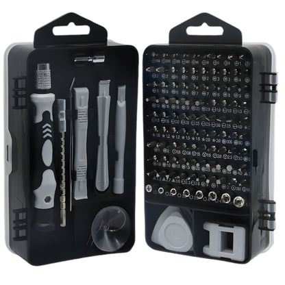 Set Surubelnite de Precizie Macvi® 115 in 1, 98 Biti Magnetici din Otel Carbon, Trusa Profesionala pentru Reparatii Telefoane, Laptopuri, Electronice, Cutie Compacta